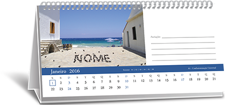 Calendário de Mesa 6 Folhas Penha Calendário de Mesa 6 Folhas Penha