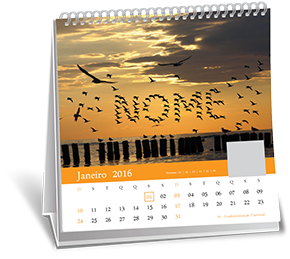 Calendário de Mesa 10x10 Base Personalizada Jardim Santa Rita Calendário de Mesa 10x10 Base Personalizada Jardim Santa Rita