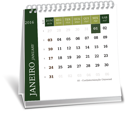 Calendário de Mesa 14-5x14-5 13 Folhas Jardim Lallo Calendário de Mesa 14-5x14-5 13 Folhas Jardim Lallo