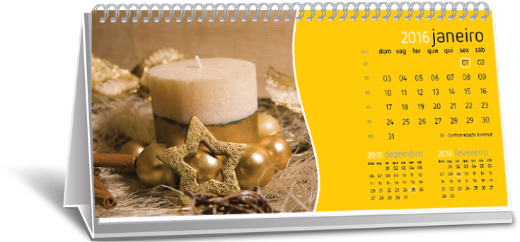 Calendário de Mesa Com Base Personalizada Vila Célia Calendário de Mesa Com Base Personalizada Vila Célia