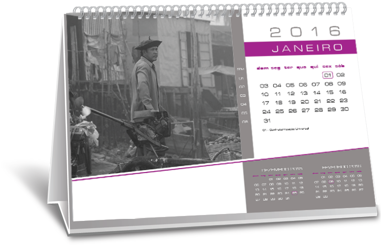 Calendário de Mesa Com Dados Variáveis Jardim Anhangüera Calendário de Mesa Com Dados Variáveis Jardim Anhangüera